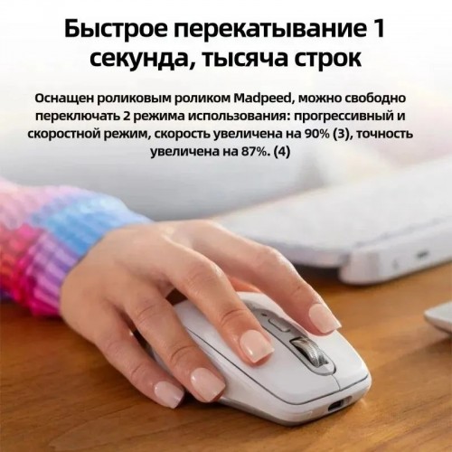 Беспроводная мышь Logitech MX Anywhere 3S (910-006939) (светло-серый) 3