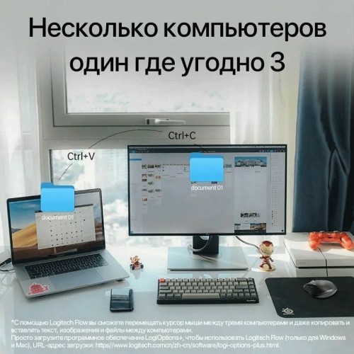 Беспроводная мышь Logitech MX Anywhere 3S (910-006940) (розовый) 1