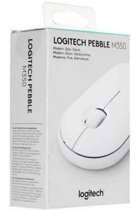 Беспроводная мышь Logitech Pebble M350 (910-005716) (белый) 9