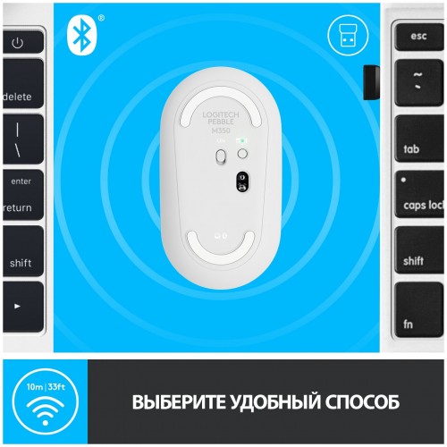 Беспроводная мышь Logitech M350 (910-007013) (белый) 2