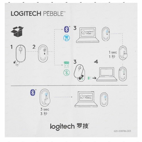 Беспроводная мышь Logitech PEBBLE M350 (910-006654) (фиолетовый) 4