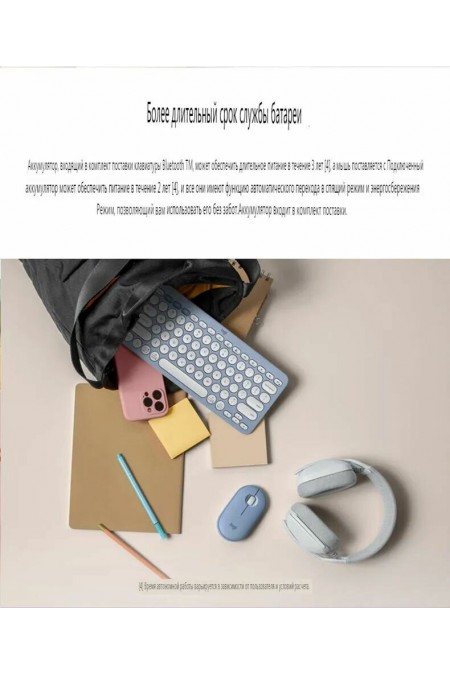 Беспроводная мышь Logitech Wireless Mouse Pebble 2 M350S (910-007015) (графитовый) 5