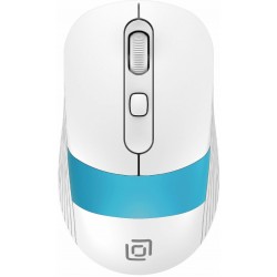 Беспроводная мышь Oklick 310MW (белый/синий)