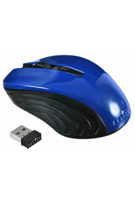 Беспроводная мышь Oklick 545MW (черный/синий) 