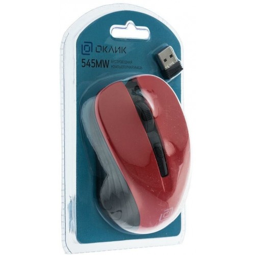 Беспроводная мышь Oklick 545MW (красный) 3