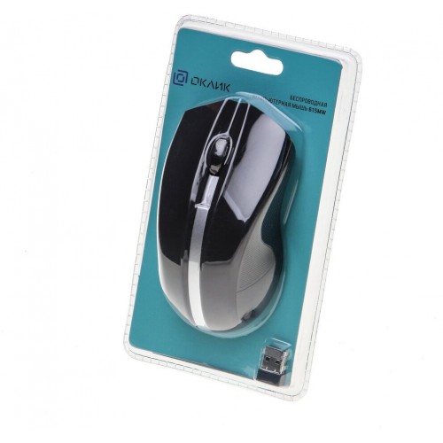 Беспроводная мышь Oklick 615MW (черный/серебристый) 1