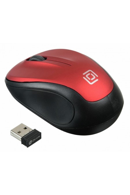 Беспроводная мышь Oklick 665MW (черный/красный) 1