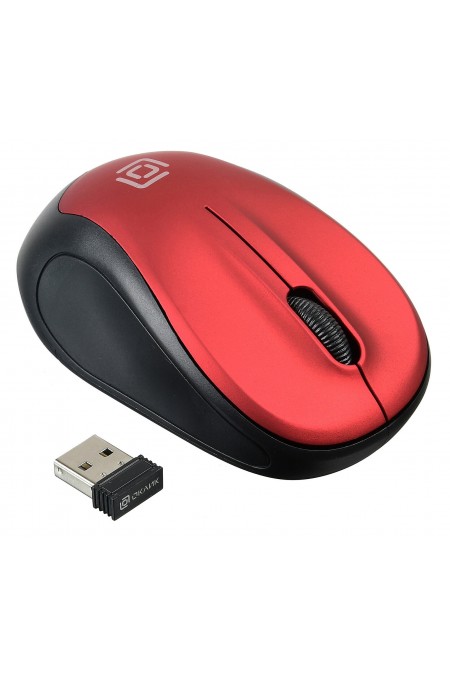 Беспроводная мышь Oklick 665MW (черный/красный) 