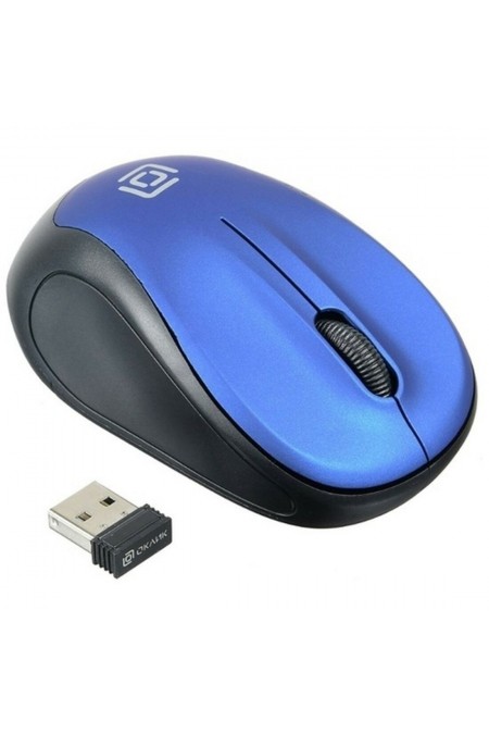 Беспроводная мышь Oklick 665MW (черный/синий) 