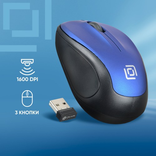 Беспроводная мышь Oklick 665MW (черный/синий) 6