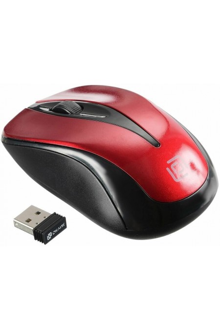 Беспроводная мышь Oklick 675MW (черный/красный) 