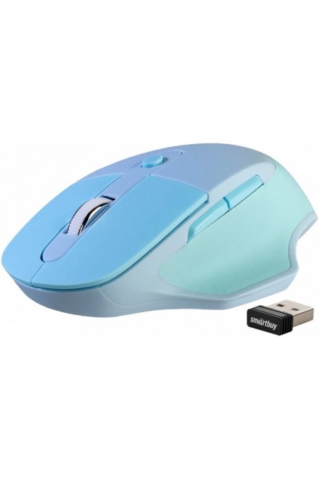 Беспроводная мышь Smartbuy 615AG Sky (SBM-615AG-S) (голубой/синий) 3