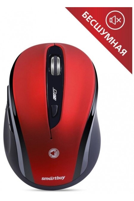 Беспроводная мышь SmartBuy SBM-612AG-RK USB (черный/красный) 3