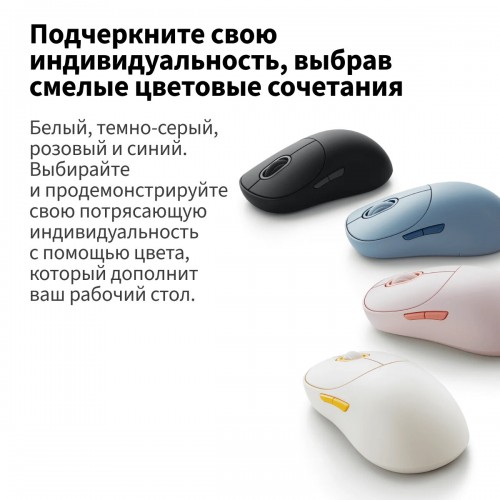 Беспроводная мышь Xiaomi Wireless Mouse 3 (BHR8912GL) (белый) 5