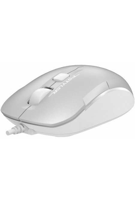 Мышь A4Tech FM26S silent (серебристый/белый) 1