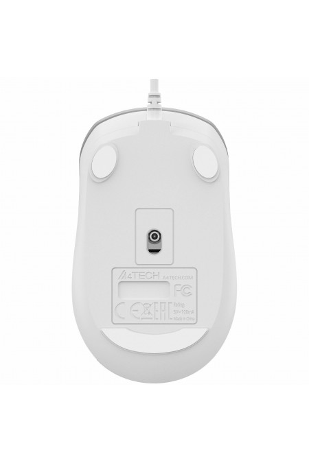 Мышь A4Tech FM26S silent (серебристый/белый) 3