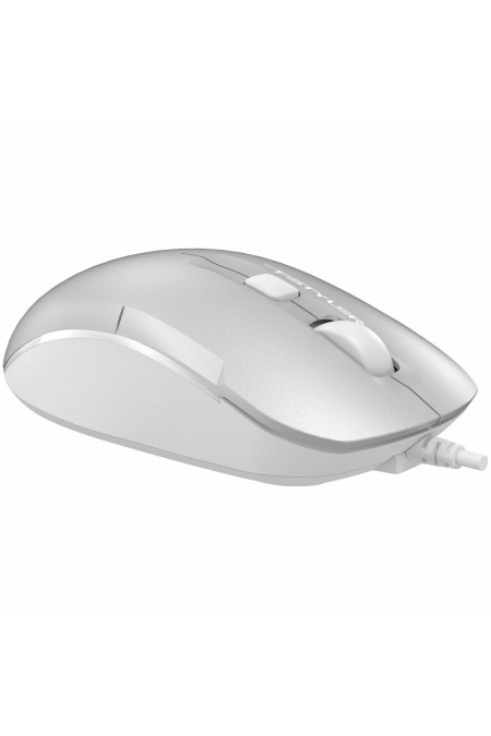 Мышь A4Tech FM26S silent (серебристый/белый) 4