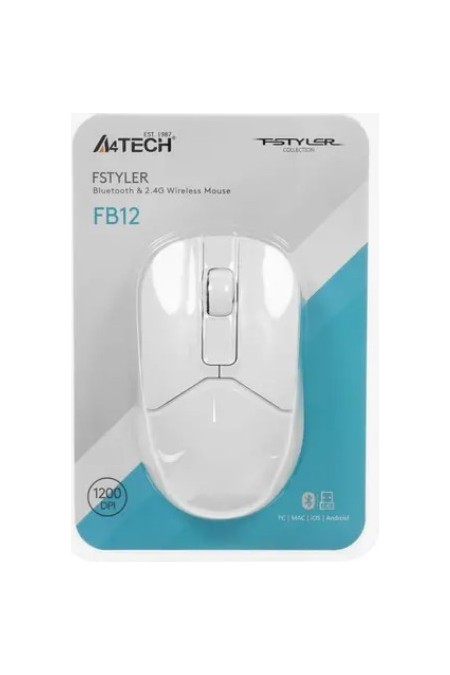 Мышь A4Tech Fstyler FB12S (белый) 7