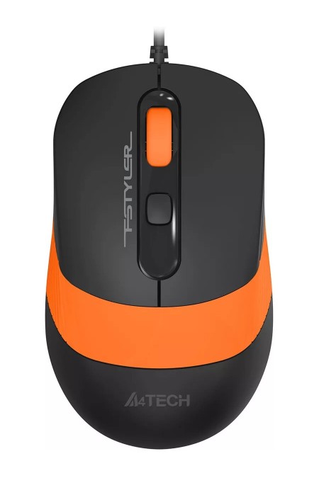 Мышь A4Tech Fstyler FM10S (черный/оранжевый) 1