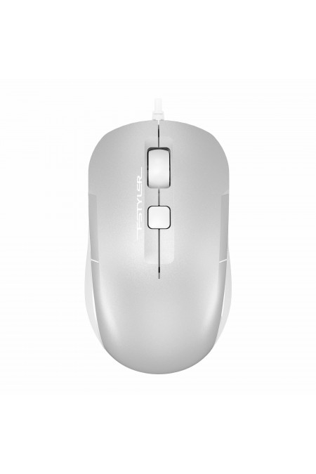Мышь A4Tech Fstyler FM26 (серебристый/белый) 