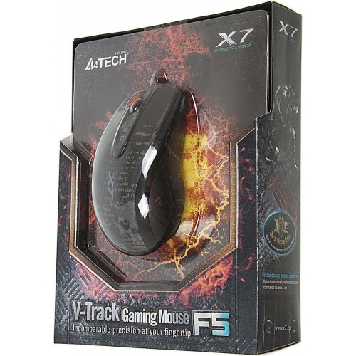 Мышь A4Tech V-Track F5 (черный/рисунок) 9