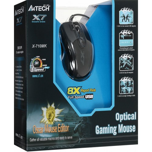 Мышь A4Tech X-710MK (черный) 6