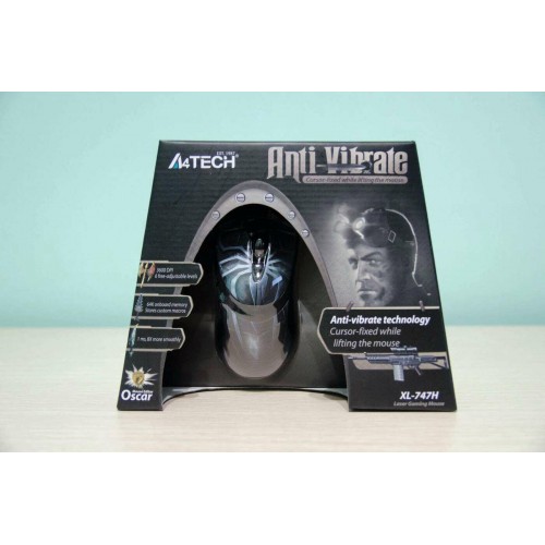 Мышь A4Tech XL-747H (синий паук) 3