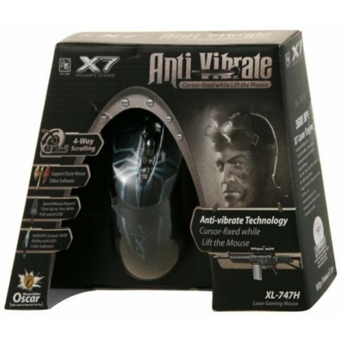 Мышь A4Tech XL-747H (синий паук) 7