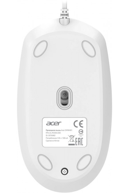 Мышь Acer OMW401 (белый) 3