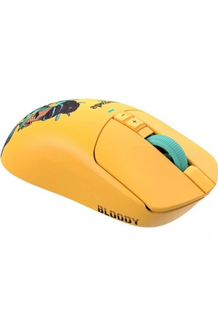 Мышь беспроводная/проводная Bloody R72 Ultra Duo (желтый) 2