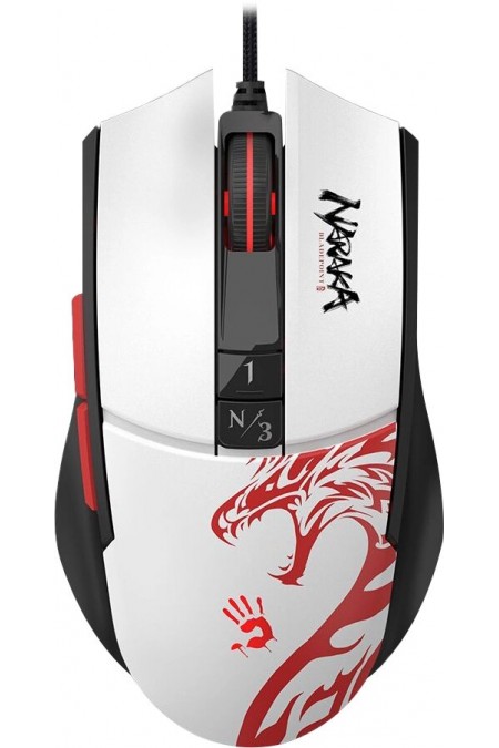 Мышь Bloody L65 Max (белый/рисунок) 