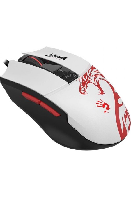 Мышь Bloody L65 Max (белый/рисунок) 3