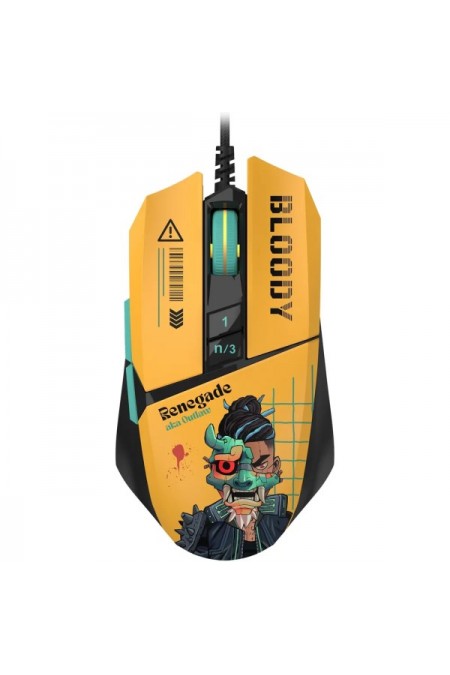 Мышь Bloody W63 Max Renegade (желтый/рисунок) 