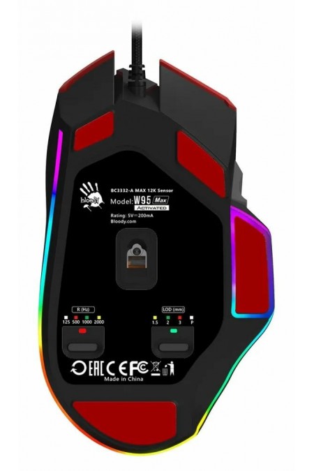 Мышь Bloody W95 Max Sports (красный/черный) 7
