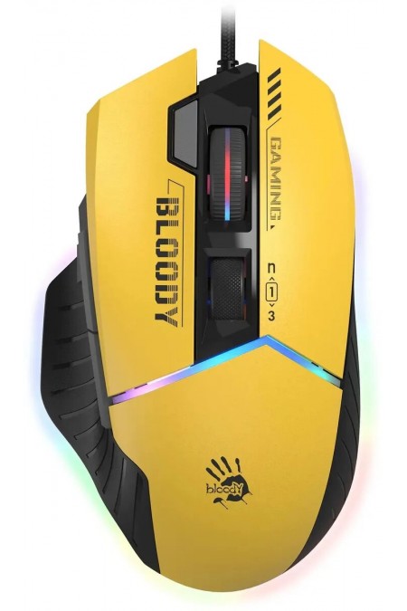 Мышь Bloody W95 Max Sports (W95 MAX SPORTS LIME) (желтый/серый) 