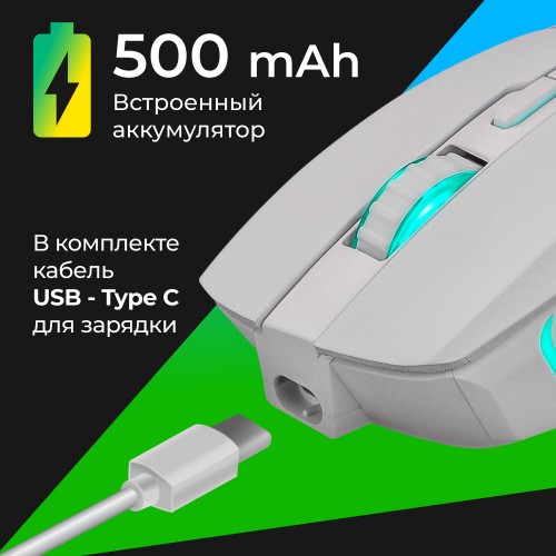 Мышь Defender Stix GM-009 (52009) (белый) 3