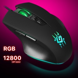 Мышь Defender Wolverine GM-700L (черный)