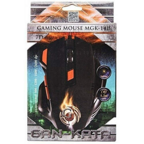 Мышь Dialog MGK-14U (черный/оранжевый) 2