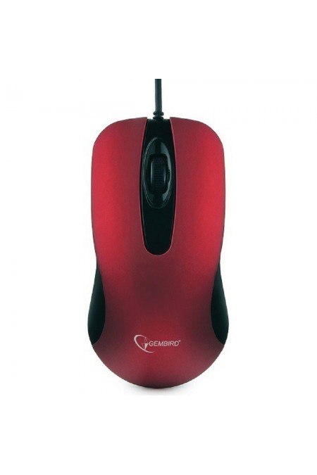 Мышь Gembird MOP-400-R USB (красный) 
