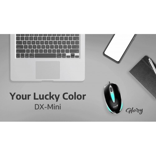 Мышь Genius DX-Mini (голубой) 6