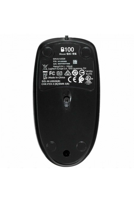 Мышь Logitech Optical Mouse B100 (910-003357) (черный) 1