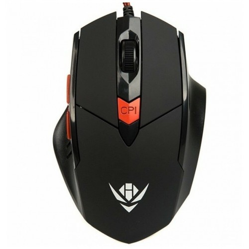 Мышь NAKATOMI MOG-11U (черный/красный) 