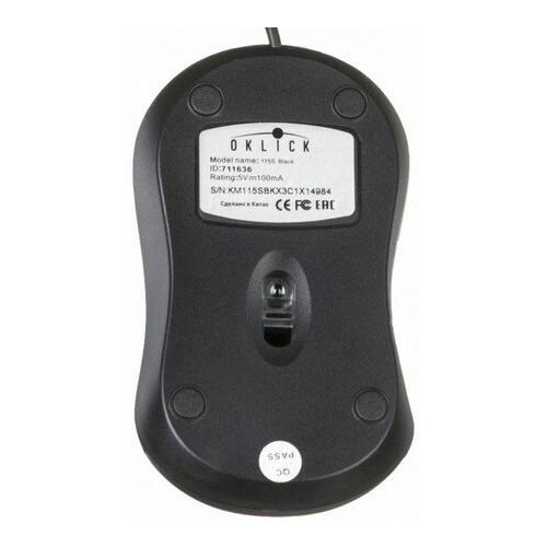 Мышь Oklick 115SR (черный) 8