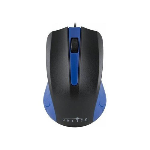 Мышь Oklick 225M (черный/синий) 