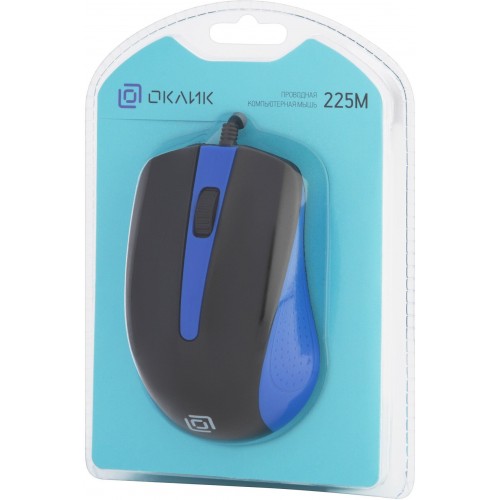 Мышь Oklick 225M (черный/синий) 5