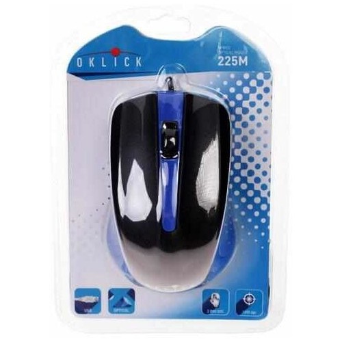 Мышь Oklick 225M (черный/синий) 7