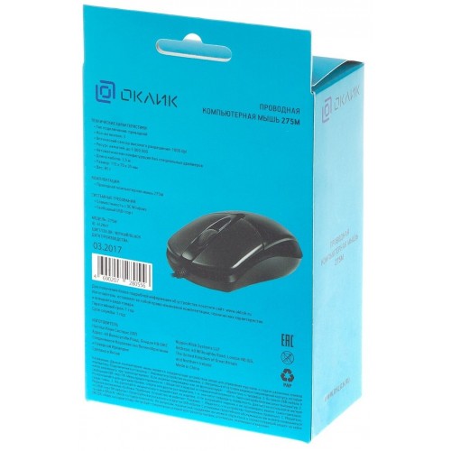 Мышь Oklick 275M (черный) 6