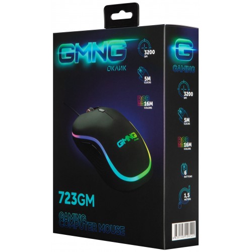 Мышь Oklick GMNG 723GM (черный) 6