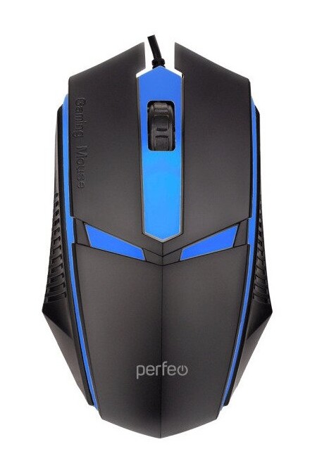 Мышь Perfeo FACE (черный/синий) 