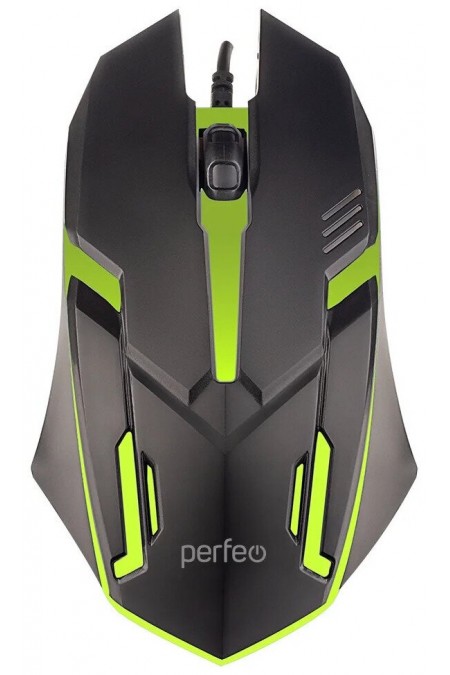 Мышь Perfeo GRAF (черный/зеленый) 